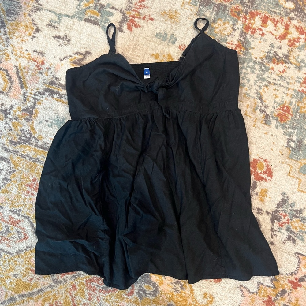 Black strap dress